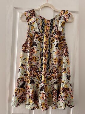 Free People Linen Blend Mini Dress